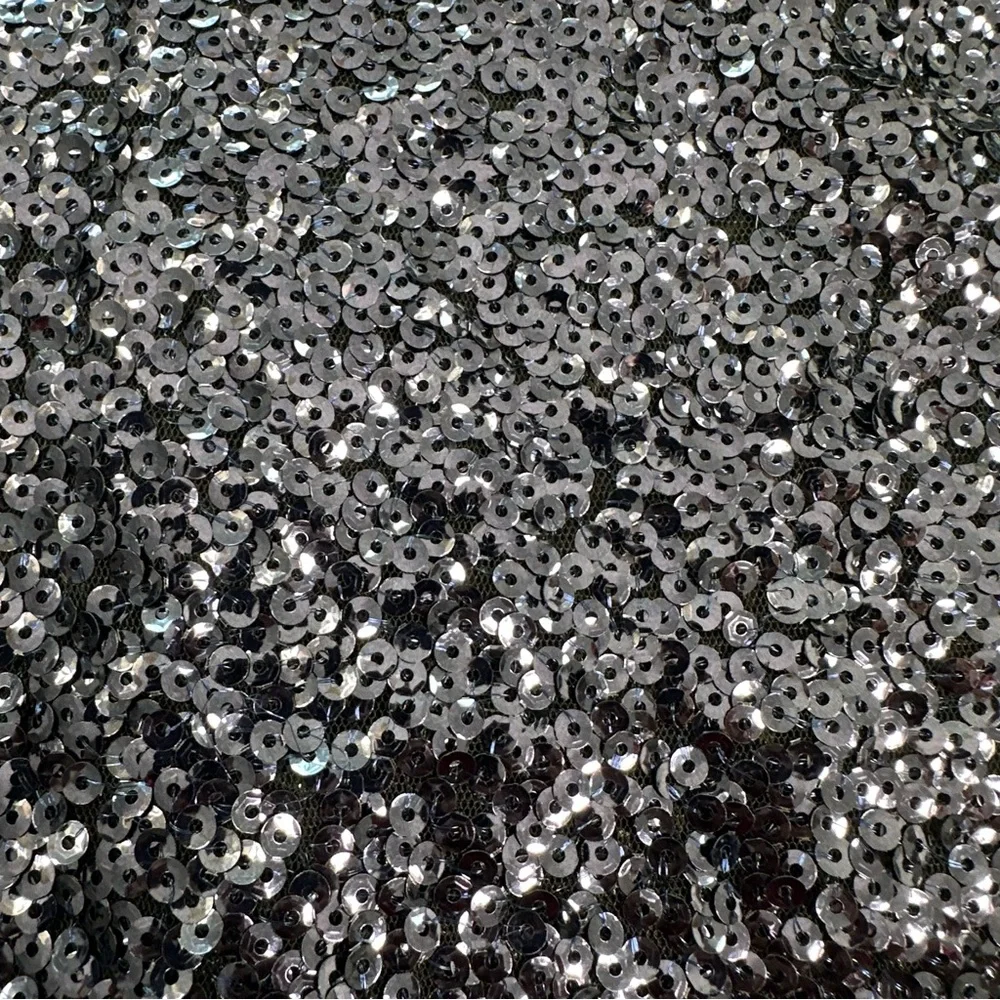 Express Blue Deep V-Neck Surplice Sequin Party Mini Dress - Picture 9 of 16